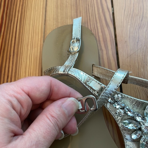 Jewel Embellished Sandals size 38 (7.5 US) - Picture 3 of 5